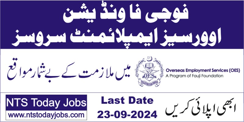 Fauji Foundation Overseas Employment Services Jobs OES Jobs 2024